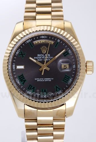 Rolex Day-Date II All Gold Gray Dail Watch 41mm